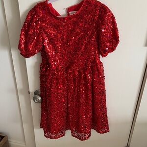 Cat & Jack Sparkling Red Sequin Dress